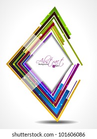 Abstract retro shapes background with colorful design for text project used and copy space, isolated on white. EPS 10, vector illustration.