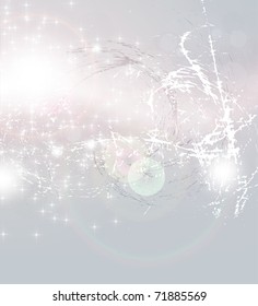 Abstract retro silver celebrate card. Vector