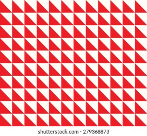 Abstract Retro Square Pattern background with cube decoration. Red color. For design, borders, envelope etc Vector 