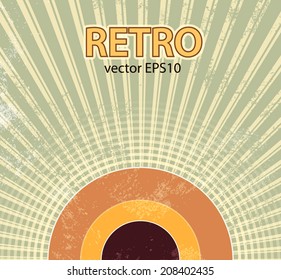 Abstract retro starburst background