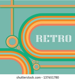 Abstract retro striped color background. vector abstract lines design template can be used for cover / poster / layout / website design