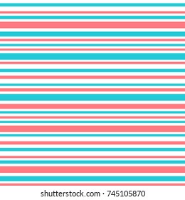 Abstract retro striped colorful background. Variable width stripes. Seamless pattern design for banner, poster, card, postcard, cover, business card. Vector illustration.