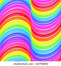 Abstract retro striped colorful vector background.  Bright colorful rainbow stripes. Vector illustration. 10 EPS