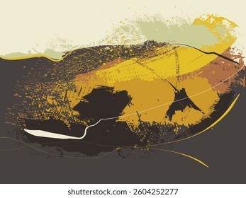 Abstract Retro style. Decorative vector art, Oil painting on canvas. abstract art vector illustration, hand drawn oil on canvas, art multicolored texture painting oil on canvas.  abstract art painting