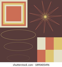 Ein abstraktes Hintergrundbild in Retro-Form.