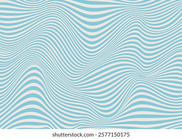 Abstract retro styled warped line design background 