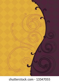 Abstract retro stylized plaid background. No Gradients.