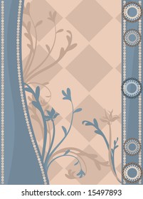 Abstract retro stylized plaid background. No Gradients.