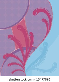Abstract retro stylized plaid background. No Gradients.