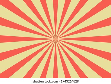abstract retro sunburst. rays comic cartoon style. vector illustration.