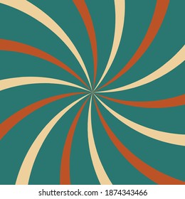 An abstract retro swirl background image.