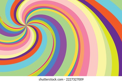 abstract retro swirl shape background