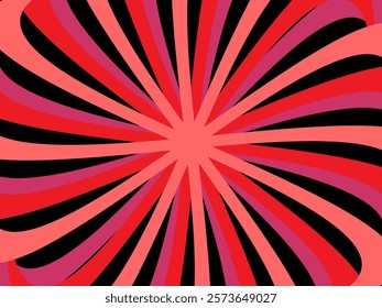 Abstract retro swirl shape background. Abstract vector background, vintage geometric pattern design, simple colorful lines, classic grunge wallpaper.