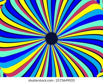 Abstract retro swirl shape background. Abstract vector background, vintage geometric pattern design, simple colorful lines, classic grunge wallpaper.
