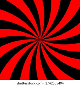 An abstract retro swirl shaped sunburst background image.