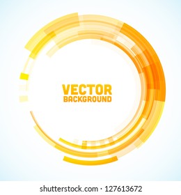Abstract retro technology circle. Vector illustration.