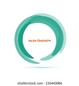 Abstract retro technology circle. Vector illustration.