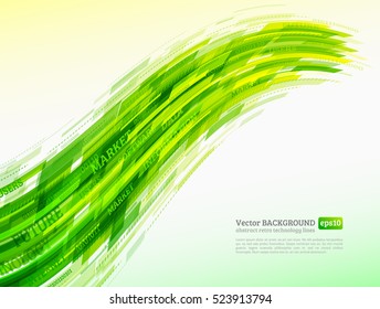 Abstract retro technology lines. Information transfer. Stream of information. Data transfer. Stock vector. eps 10