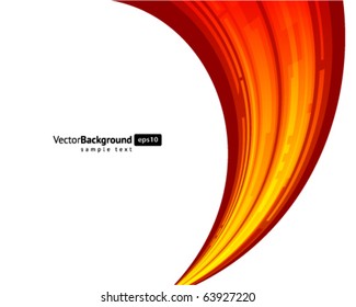 Abstract retro technology lines in perspective vector background