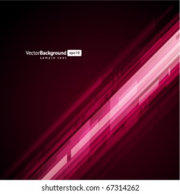 Abstract retro technology lines in perspective vector background
