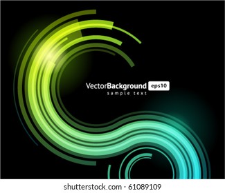 Abstract retro technology lines vector background