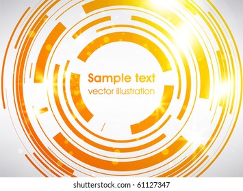 Abstract retro technology lines vector background