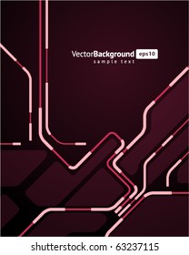 Abstract retro technology lines vector background. Eps 10