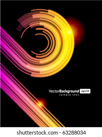 Abstract retro technology lines vector background. Eps 10