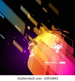 Resumen de líneas de tecnología retro fondo vectorial