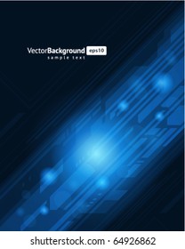 Abstract retro technology lines vector background