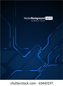 Abstract retro technology microchip vector background. Eps 10