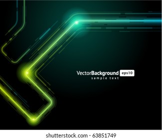 Abstract retro technology microchip vector background