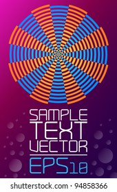 Abstract retro technology - Poster template - vector