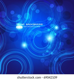 Abstract retro technology vector background. Eps 10