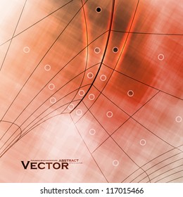 Abstract retro technology, vector technical background eps10.