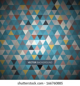 Abstract Retro Triangle Background