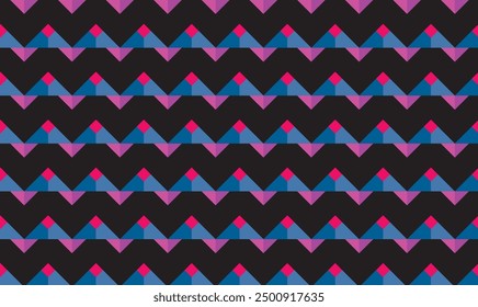 Abstraktes, geometrisches, nahtloses Dreieck. Vektorgrafik