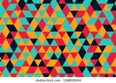 Abstract Retro Triangle Pattern Background Vector for business, social media, event etc