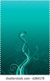 abstract retro vector backgrounds with branches