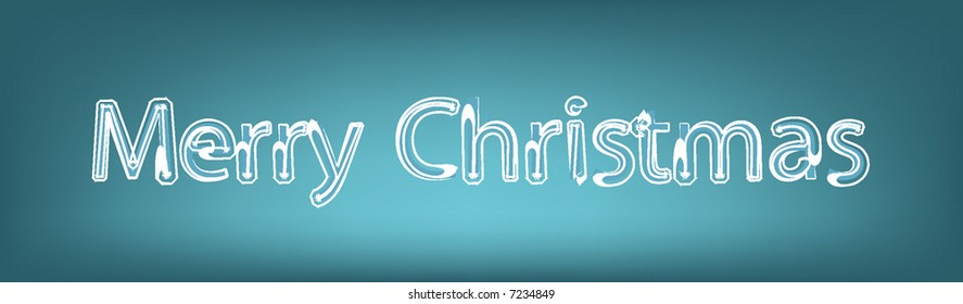 abstract retro vector christmas background with word 'merry christmas'