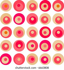 abstract retro vector colorful circles