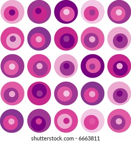 abstract retro vector colorful circles