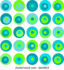 abstract retro vector colorful circles