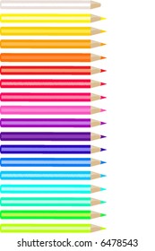 abstract retro vector colorfull paint pencils