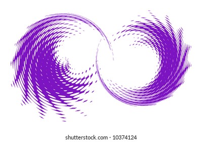 abstract retro vector dots halftone wave