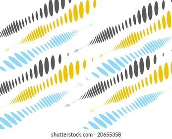 abstract retro vector dots halftone wave white background