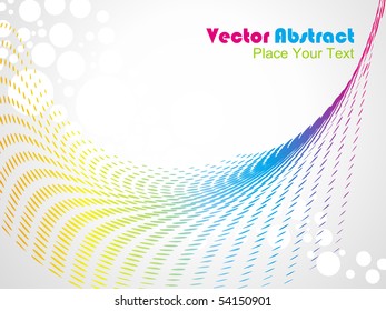 abstract retro vector dots halftone wave