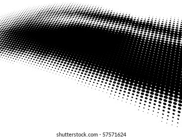 puntos de vector retro abstracto de onda media