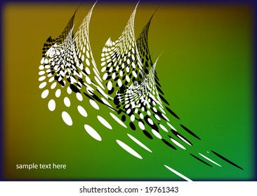 abstract retro vector dots wave for your text