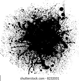 abstract retro vector splash stains